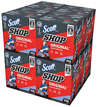 SHOP TOWELS, SCOTT, BLUE, POP-UP BOX, HEAVY DUTY, 200/BOX, 8 BOX/CT MAIN